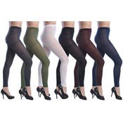 Women's Opaque Footless Capri Lace Tights - Assorted Colors, 2 Sizes