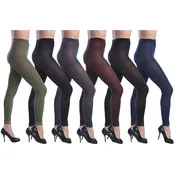 Women's Opaque Control Top Footless Tights - Assorted Colors, 2 Sizes