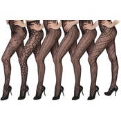 Women's Fishnet Tights - Assorted Designs, Queen