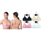 Women's Full Figure Bras - Assorted Color, 34B-38C, Minimizer, Wireless