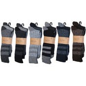 Men's Boot Socks - Assorted, Rugby Style, Size 10-13, 2 Pack