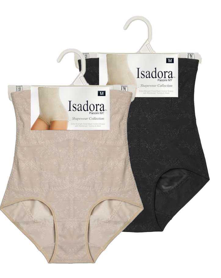 Women Extra Strength Floral Mesh Control Shapers