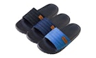 Men's Denim Open Toe Slip-on House Slippers, Assorted, S-3XL image number null