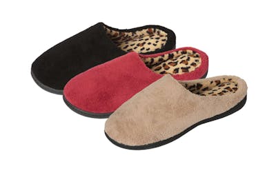 Women’s Clog Microterry Memory Foam Slippers, Assorted, S-2XL