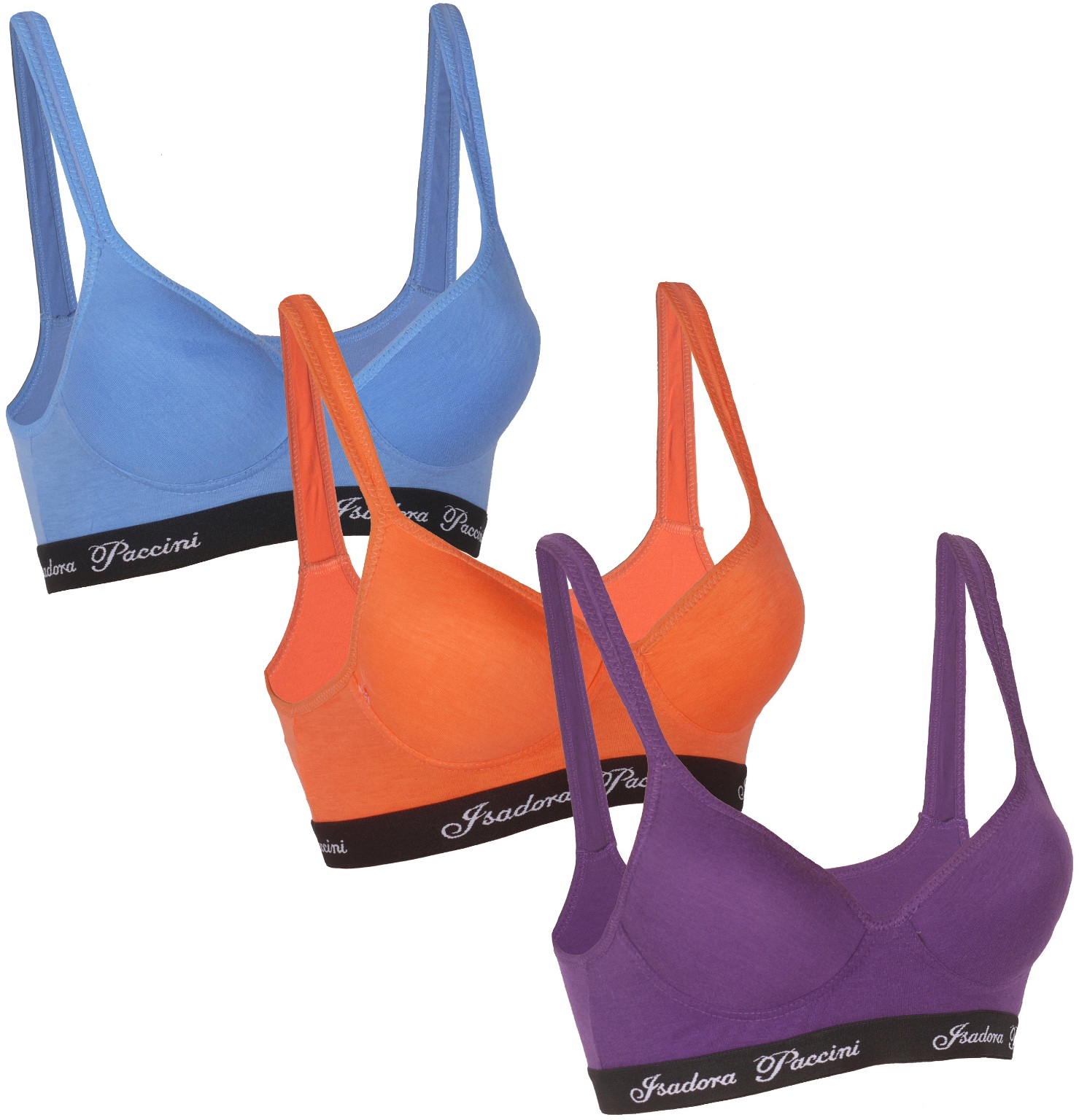 Wholesale Women's Assorted Color Cotton Sports Bras Sizes SXL