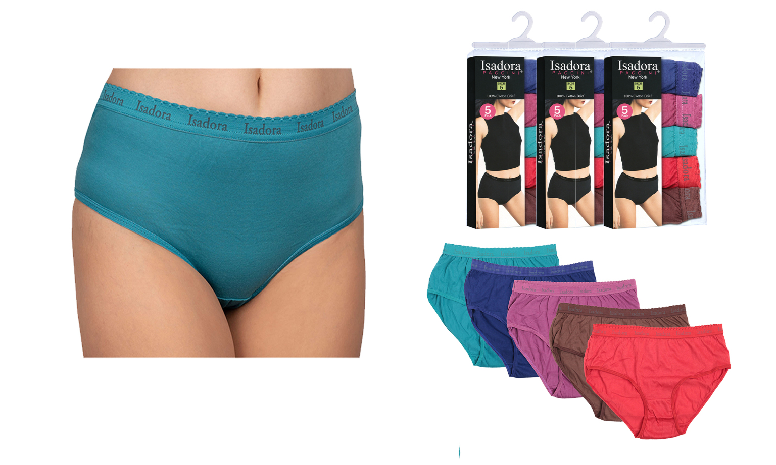 Buy 5 Pack Women's Cotton Underwear Ladies Underwear Full Coverage