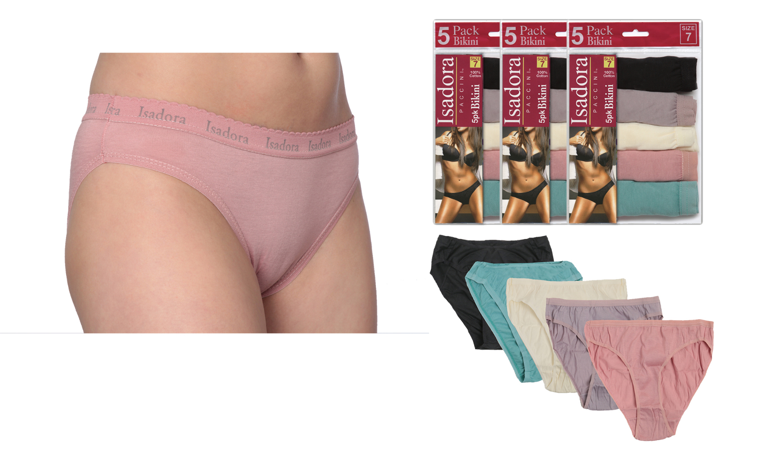 Wholesale Women's Hip Hugger Panties in 6 Colors - DollarDays