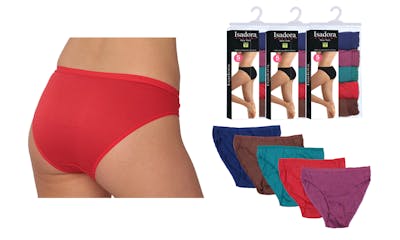 Women's Hi-Cut Briefs - Jewel Tones, 5 Pack, Sizes 8-10