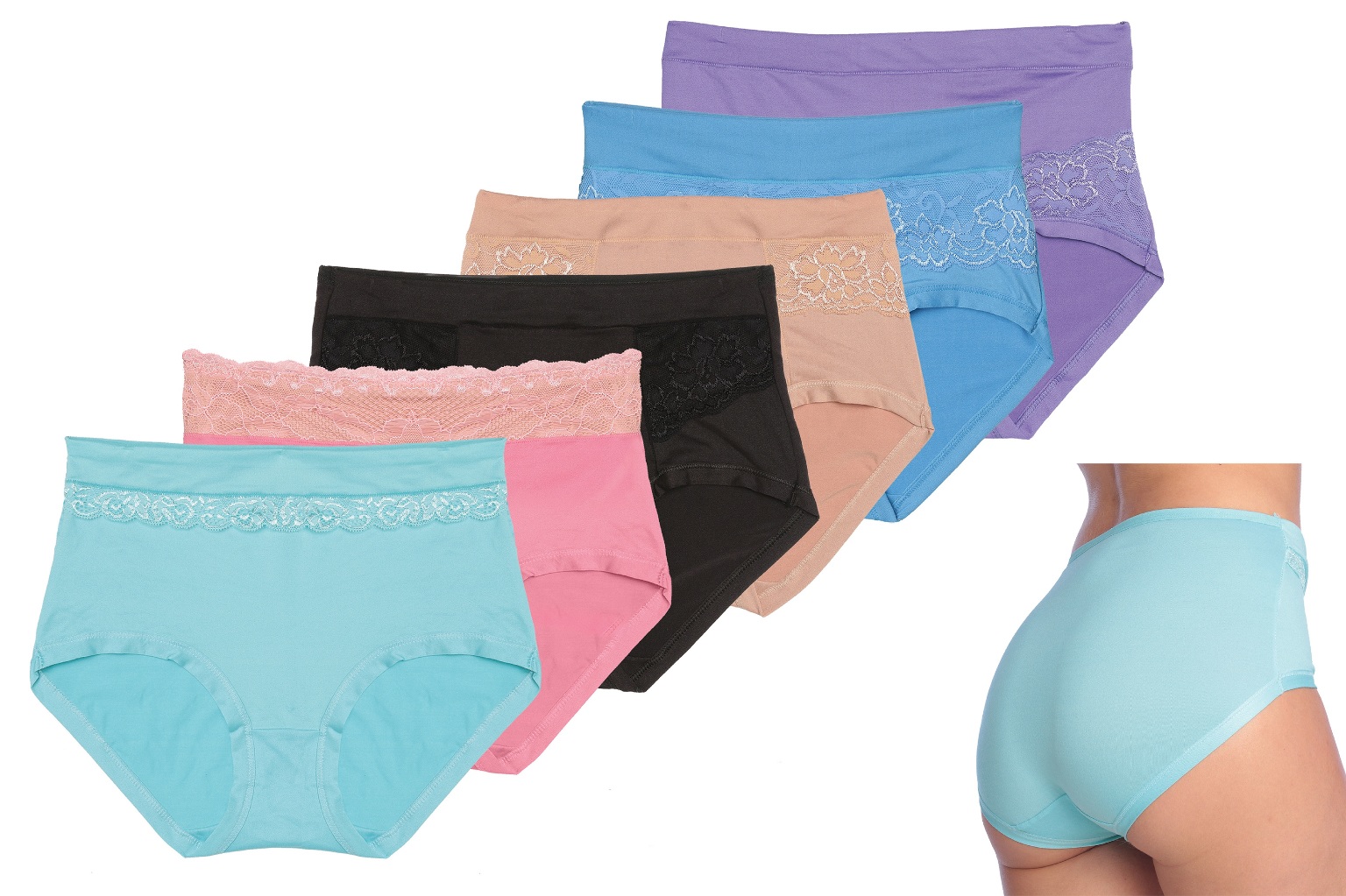 Bulk Women's Underwear - Assorted Colors, Sizes M-XL