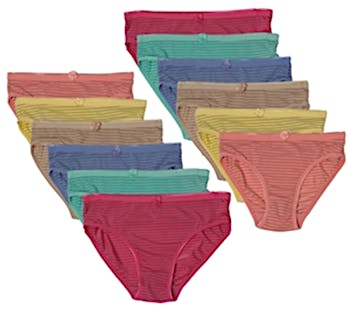 ToBeInStyle Women Junior's Pack of 6 Laser Cut Panties