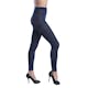 Women's Opaque Control Top Footless Lace Tights - Navy, One Size Fits Most (1 of 2)