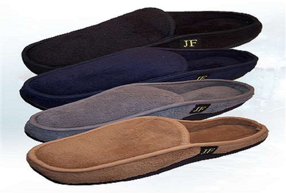 Wholesale Men's Soft Terry SlipOn Slippers Sizes MXXL DollarDays