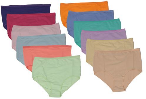 NWT Women's 95% Cotton 5% Spandex Briefs Underwear Sizes 2 x , 3 x