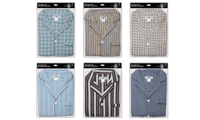 Men's Cotton Pajama Sets - Plaids, 2X, Short Sleeve &amp; Shorts