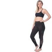 Women's High Waist Performance Sport Leggings - Black, 2 Pockets, Large