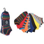 Men's Low-Cut Socks - Stripes & Solids, 10-13, 10 Pack