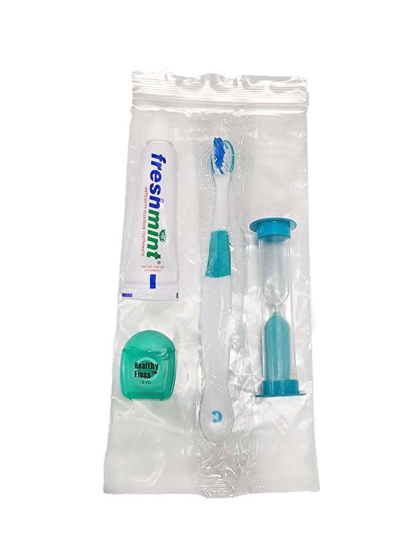 Children's Dental Kits - 5 Pieces, 9' Floss, 0.85 oz Toothpaste